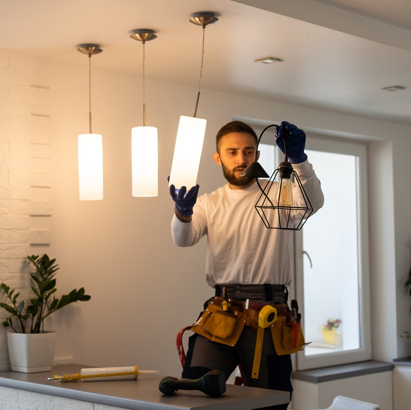 energy efficient light installation