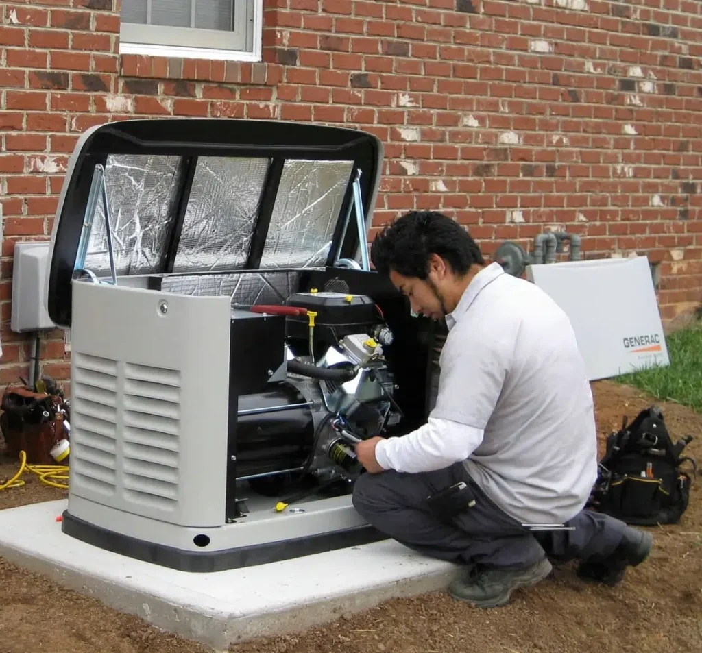Generator installation in Marysville