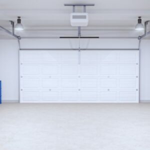 garage lighting in Marysville electrician installing LED task lighting above workbench