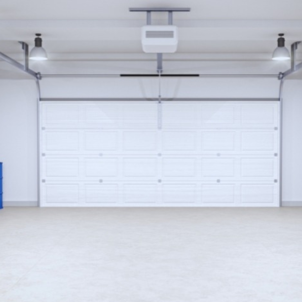 garage lighting in Marysville electrician installing LED task lighting above workbench